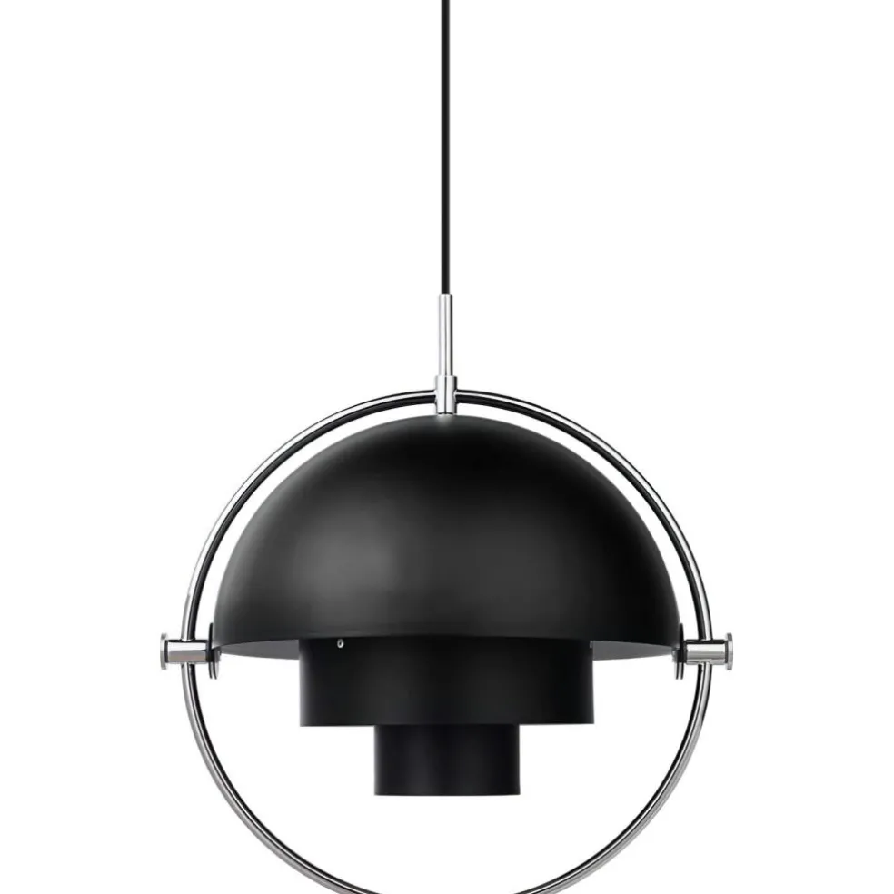 Multi-Lite Pendant 36 cm, Brass / Sea Grey Semi-matte