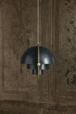 Multi-Lite Pendant 36 cm, Brass / Sea Grey Semi-matte