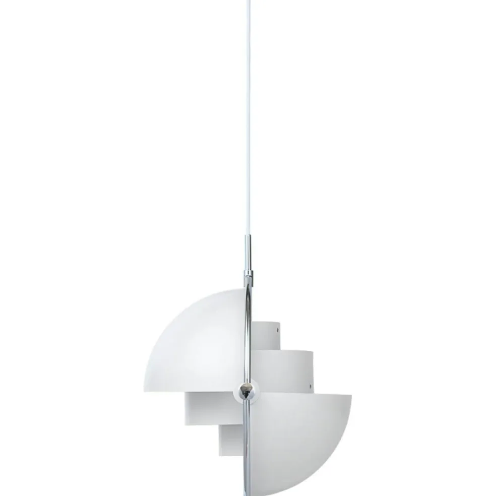 Multi-Lite Pendant 36 cm, Brass / Sea Grey Semi-matte