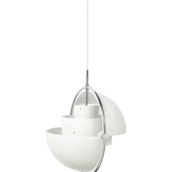Multi-Lite Pendant 36 cm, Brass / Sea Grey Semi-matte
