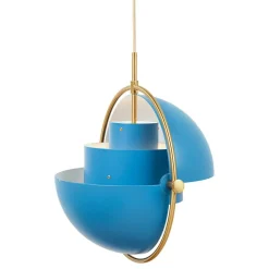 Multi-Lite Pendant 36 cm, Brass / Sea Grey Semi-matte