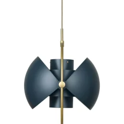Multi-Lite Pendant 36 cm, Brass / Sea Grey Semi-matte