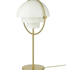 Multi-Lite Table Lamp, Chrome / White