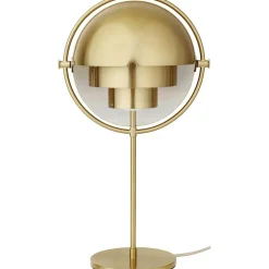 Multi-Lite Table Lamp, Chrome / White