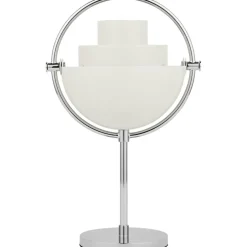 Multi-Lite Table Lamp Portable, Chrome / White Semi Matte