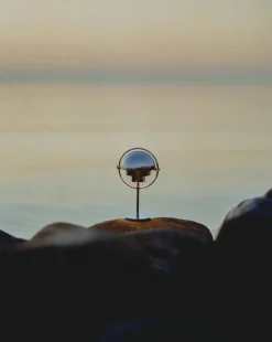 Multi-Lite Table Lamp Portable, Chrome / White Semi Matte