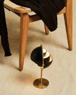 Multi-Lite Table Lamp Portable, Chrome / White Semi Matte