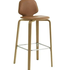 My Chair Bar Stool 75 cm, Cognac / Black Steel