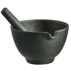 Nabe Mortar With Pestle, Black