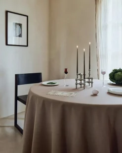 Nagel Candlestick 3 Pieces, Brushed Brass