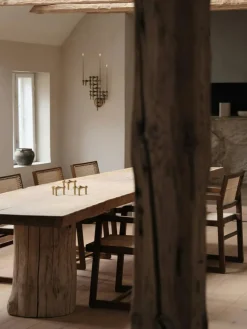 Nagel Candlestick 3 Pieces, Brushed Brass