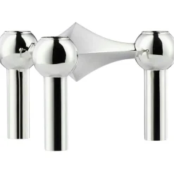 Nagel Candlestick 3 Pieces, Brushed Brass