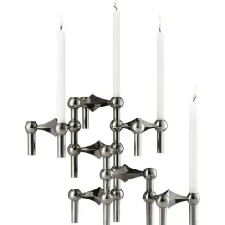 Nagel Candlestick, Brushed Brass