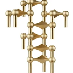 Nagel Candlestick, Brushed Brass