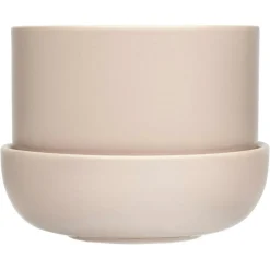 Nappula Pot With Saucer 17x13 cm, White