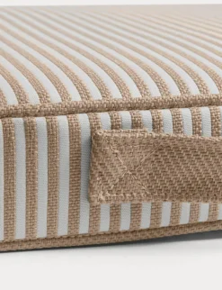 Narrow Stripe Boat Cushion 40x45 cm, White