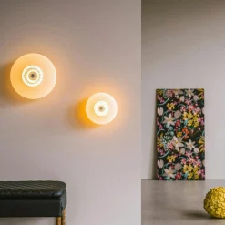 New Wave Optic Wall Lamp, Clear