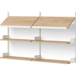 New Works Office Shelf 900 mm, Oak / Black