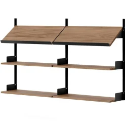 New Works Office Shelf 900 mm, Oak / Black