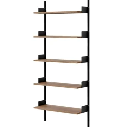 New Works Wall Shelf 1900 mm, Oak / Black