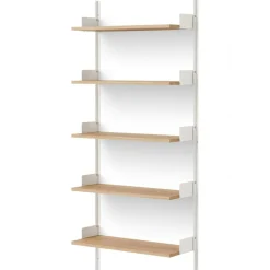 New Works Wall Shelf 1900 mm, Oak / Black