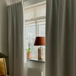 Nightfall Blackout Curtain With Heading Tape 135x250 cm, Light Grey