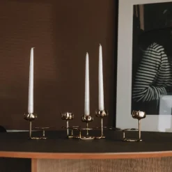 Ninfea Candle Holder Gold, No.1