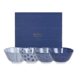 Nippon Blue Bowls 4 Pieces, 30 cl