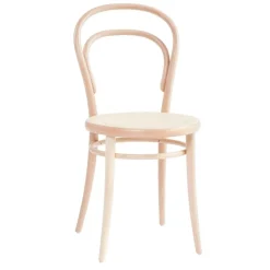 No 14 Dining Chair, Coffee / Rattan