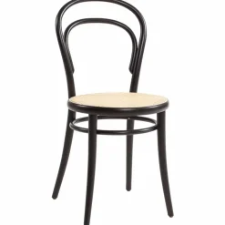 No 14 Dining Chair 2-pack, Black / Rattan
