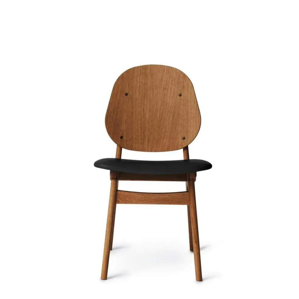 Noble Chair, Black Lacquered Beech / Moss Green