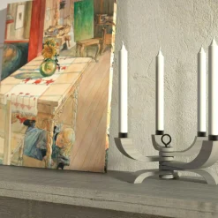 Nordic Light Candlestick With 4 Arms, Black