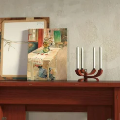 Nordic Light Candlestick With 4 Arms, Black