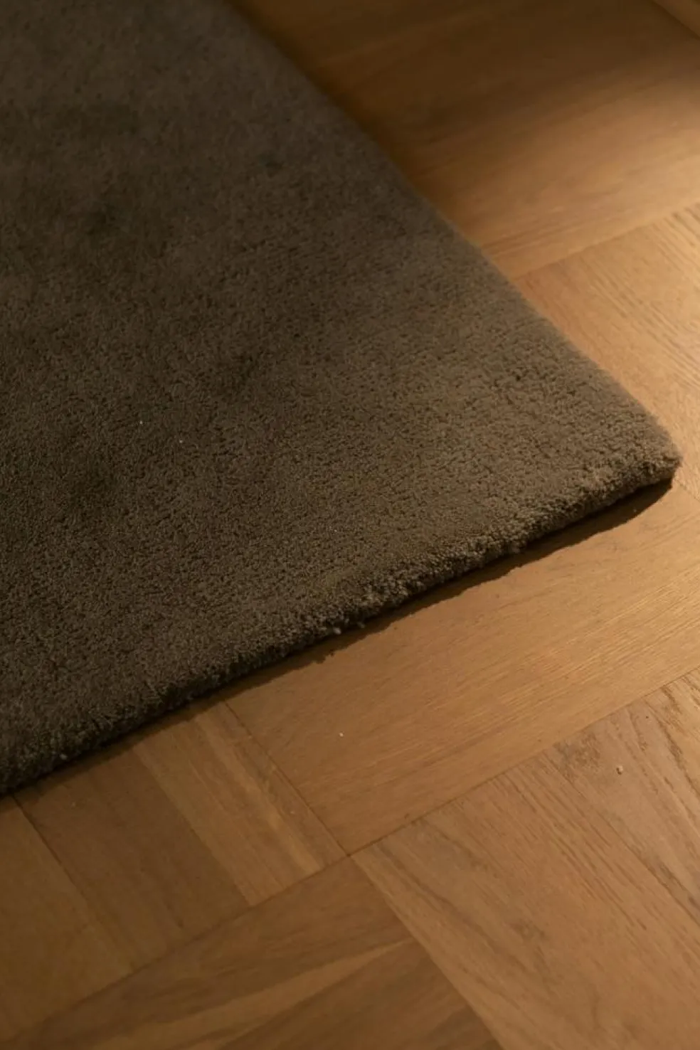 Nordic Plain Wool Rug 180x270 cm, Clay