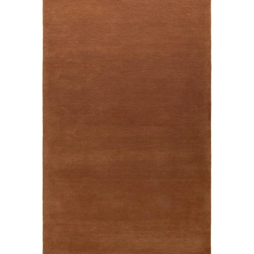 Nordic Plain Wool Rug 180x270 cm, Clay