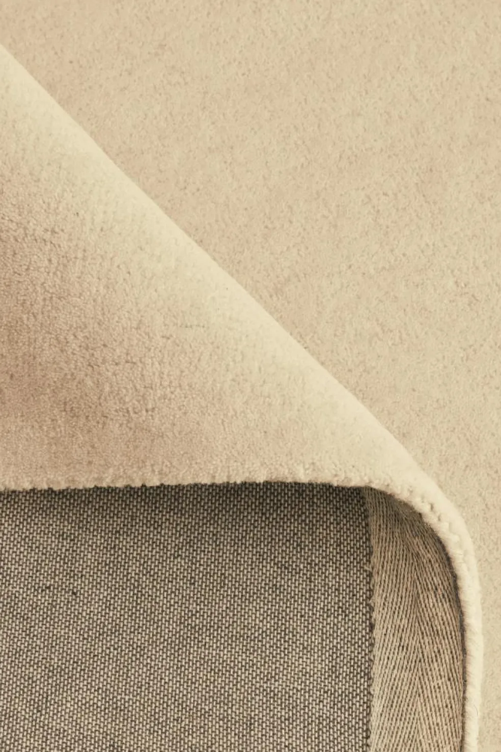 Nordic Plain Wool Rug 180x270 cm, Clay