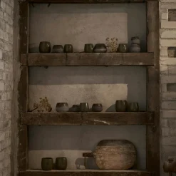 Norrvik Candle Holder Brown, Ø7,5 cm