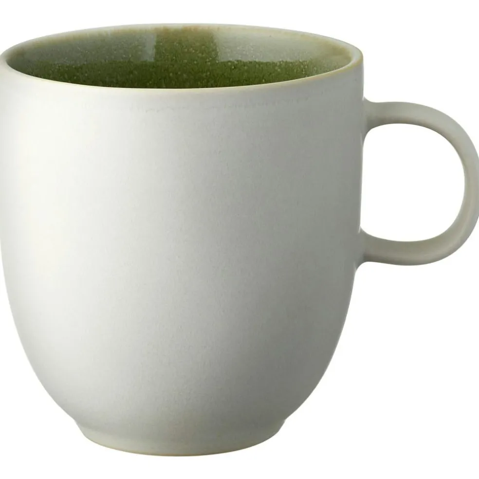 North Mug 33 cl, Matte White/Shiny River