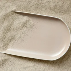 North Serving Dish 19x38 cm, Matte White/Shiny River