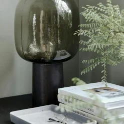 Note Table Lamp 28x52 cm, Bronzed Brass