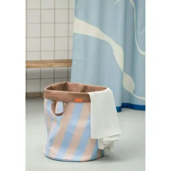 NOVA ARTE Laundry Basket, Orange/Latte