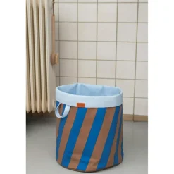 NOVA ARTE Laundry Basket, Orange/Latte
