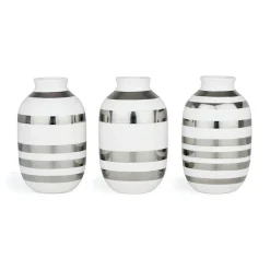 Omaggio Vase Miniature 3-pack, Silver