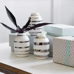 Omaggio Vase Miniature 3-pack, Silver