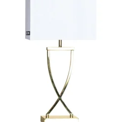 Omega Table Lamp 52 cm, Chrome / White