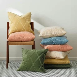 Orissa Cushion Cover 50x50 cm, Masala Yellow