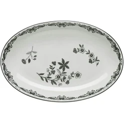 Ostindia Black Serving Dish, 33x22 cm