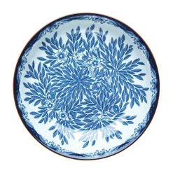 Ostindia Floris Deep Plate 22 cm, Blue