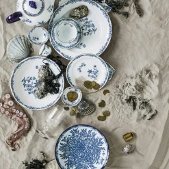 Ostindia Floris Deep Plate 22 cm, Blue