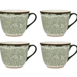 Ostindia Floris Mug 40 cl 4-pack, Green